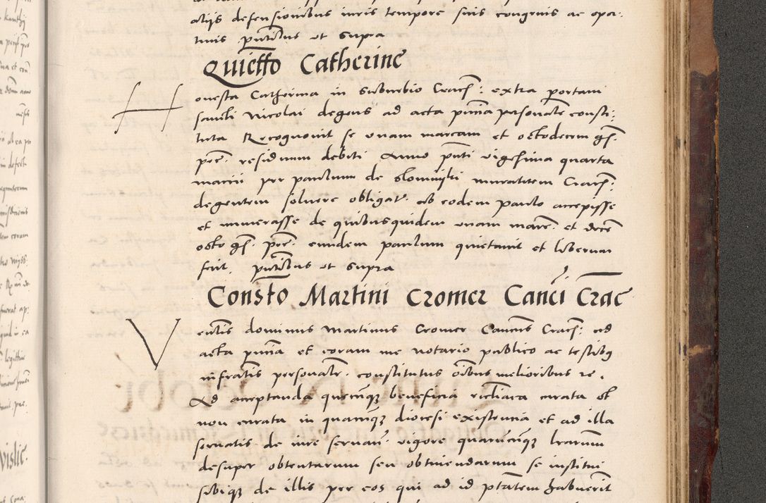 Zdjęcie nr 1087 dla obiektu archiwalnego: Acta actorum causarum, sentenciarum tam diffinitivarum quam interloquutoriarum, decretorum, obligationum, quietationum et constitucionum procuratorum coram reverendo domino Bartholomeo Ganthkowski cancellario Gnesnensi, archidiacono et reverendissimi in Christo patris domini Andree Dei gratia episcopi Cracoviensis vicario in spiritualibus generali Cracoviensi ad annum Domini millesimum quingentesimum quingentesimum secundum, cuius indictio decima, pontificatus Julii pape tercii, annus tercius, foeliciter continuantur.