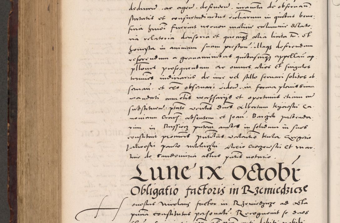 Zdjęcie nr 1088 dla obiektu archiwalnego: Acta actorum causarum, sentenciarum tam diffinitivarum quam interloquutoriarum, decretorum, obligationum, quietationum et constitucionum procuratorum coram reverendo domino Bartholomeo Ganthkowski cancellario Gnesnensi, archidiacono et reverendissimi in Christo patris domini Andree Dei gratia episcopi Cracoviensis vicario in spiritualibus generali Cracoviensi ad annum Domini millesimum quingentesimum quingentesimum secundum, cuius indictio decima, pontificatus Julii pape tercii, annus tercius, foeliciter continuantur.