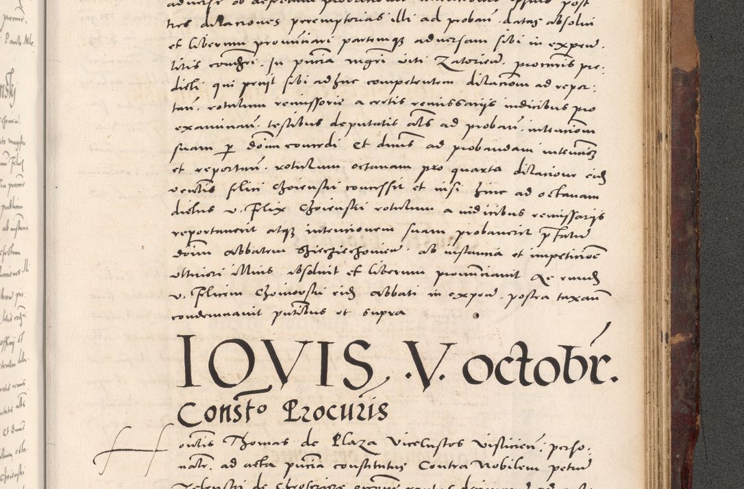 Zdjęcie nr 1075 dla obiektu archiwalnego: Acta actorum causarum, sentenciarum tam diffinitivarum quam interloquutoriarum, decretorum, obligationum, quietationum et constitucionum procuratorum coram reverendo domino Bartholomeo Ganthkowski cancellario Gnesnensi, archidiacono et reverendissimi in Christo patris domini Andree Dei gratia episcopi Cracoviensis vicario in spiritualibus generali Cracoviensi ad annum Domini millesimum quingentesimum quingentesimum secundum, cuius indictio decima, pontificatus Julii pape tercii, annus tercius, foeliciter continuantur.