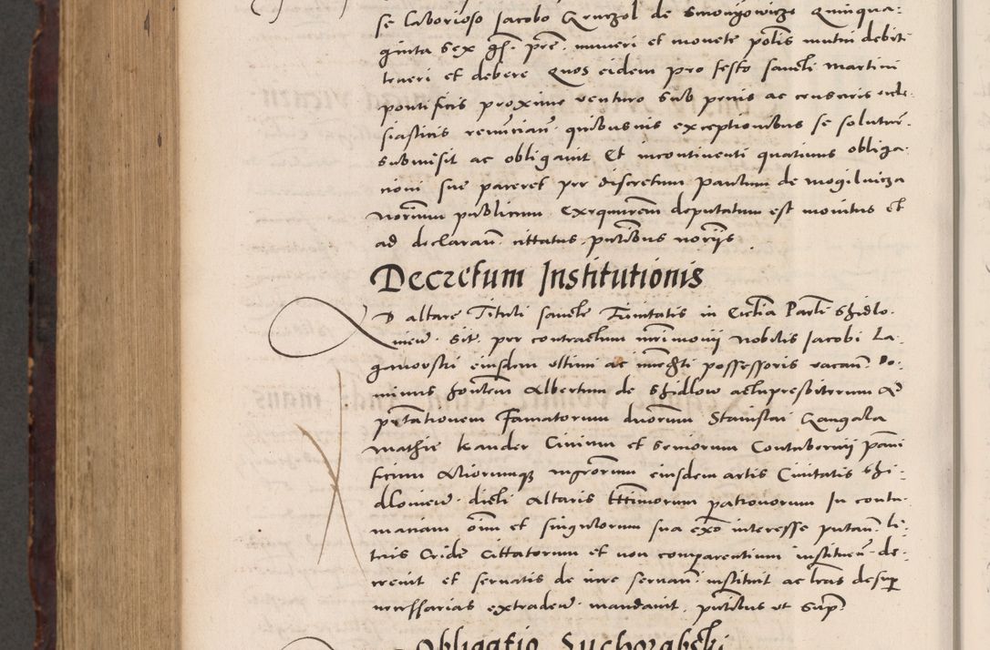 Zdjęcie nr 1068 dla obiektu archiwalnego: Acta actorum causarum, sentenciarum tam diffinitivarum quam interloquutoriarum, decretorum, obligationum, quietationum et constitucionum procuratorum coram reverendo domino Bartholomeo Ganthkowski cancellario Gnesnensi, archidiacono et reverendissimi in Christo patris domini Andree Dei gratia episcopi Cracoviensis vicario in spiritualibus generali Cracoviensi ad annum Domini millesimum quingentesimum quingentesimum secundum, cuius indictio decima, pontificatus Julii pape tercii, annus tercius, foeliciter continuantur.