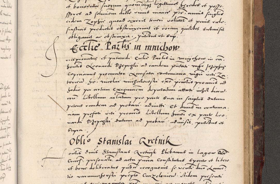 Zdjęcie nr 1069 dla obiektu archiwalnego: Acta actorum causarum, sentenciarum tam diffinitivarum quam interloquutoriarum, decretorum, obligationum, quietationum et constitucionum procuratorum coram reverendo domino Bartholomeo Ganthkowski cancellario Gnesnensi, archidiacono et reverendissimi in Christo patris domini Andree Dei gratia episcopi Cracoviensis vicario in spiritualibus generali Cracoviensi ad annum Domini millesimum quingentesimum quingentesimum secundum, cuius indictio decima, pontificatus Julii pape tercii, annus tercius, foeliciter continuantur.