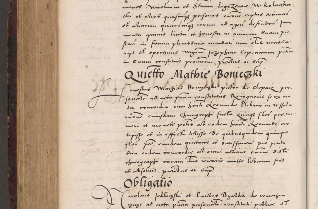 Zdjęcie nr 1056 dla obiektu archiwalnego: Acta actorum causarum, sentenciarum tam diffinitivarum quam interloquutoriarum, decretorum, obligationum, quietationum et constitucionum procuratorum coram reverendo domino Bartholomeo Ganthkowski cancellario Gnesnensi, archidiacono et reverendissimi in Christo patris domini Andree Dei gratia episcopi Cracoviensis vicario in spiritualibus generali Cracoviensi ad annum Domini millesimum quingentesimum quingentesimum secundum, cuius indictio decima, pontificatus Julii pape tercii, annus tercius, foeliciter continuantur.
