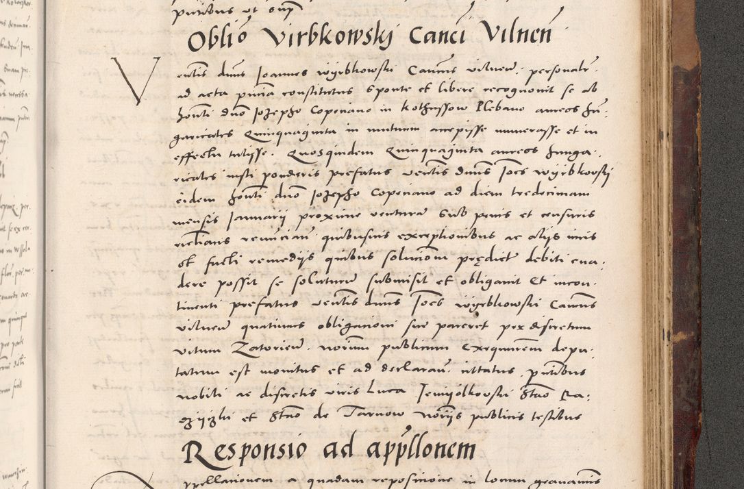 Zdjęcie nr 1057 dla obiektu archiwalnego: Acta actorum causarum, sentenciarum tam diffinitivarum quam interloquutoriarum, decretorum, obligationum, quietationum et constitucionum procuratorum coram reverendo domino Bartholomeo Ganthkowski cancellario Gnesnensi, archidiacono et reverendissimi in Christo patris domini Andree Dei gratia episcopi Cracoviensis vicario in spiritualibus generali Cracoviensi ad annum Domini millesimum quingentesimum quingentesimum secundum, cuius indictio decima, pontificatus Julii pape tercii, annus tercius, foeliciter continuantur.