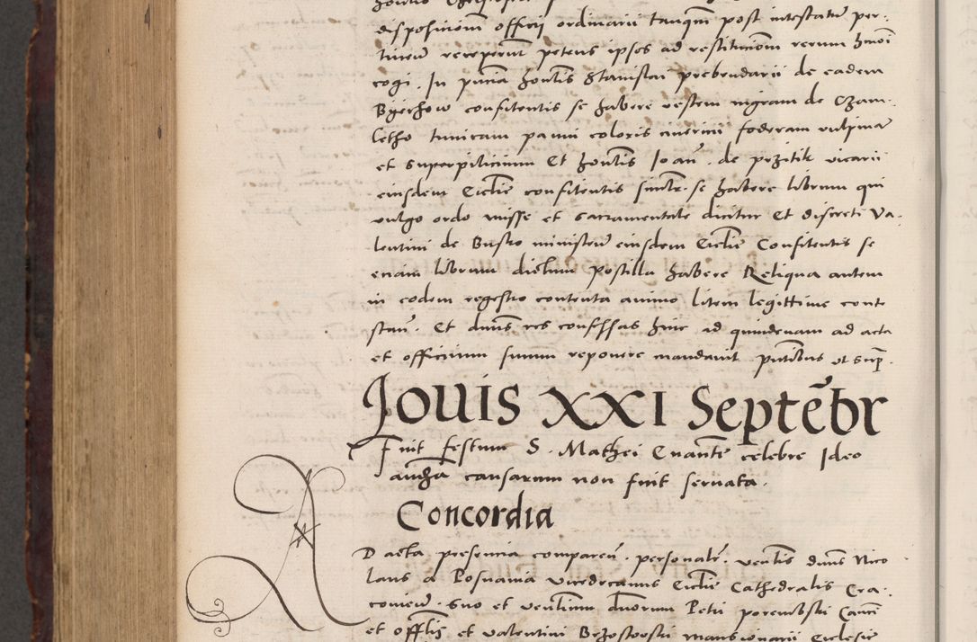 Zdjęcie nr 1042 dla obiektu archiwalnego: Acta actorum causarum, sentenciarum tam diffinitivarum quam interloquutoriarum, decretorum, obligationum, quietationum et constitucionum procuratorum coram reverendo domino Bartholomeo Ganthkowski cancellario Gnesnensi, archidiacono et reverendissimi in Christo patris domini Andree Dei gratia episcopi Cracoviensis vicario in spiritualibus generali Cracoviensi ad annum Domini millesimum quingentesimum quingentesimum secundum, cuius indictio decima, pontificatus Julii pape tercii, annus tercius, foeliciter continuantur.