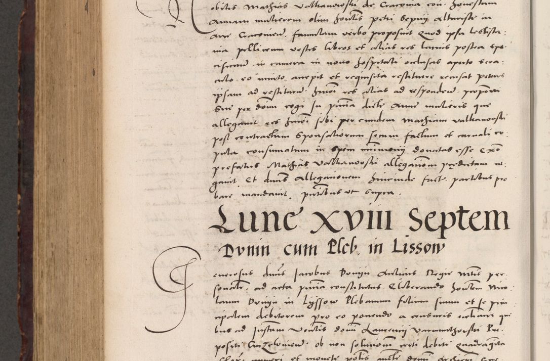 Zdjęcie nr 1034 dla obiektu archiwalnego: Acta actorum causarum, sentenciarum tam diffinitivarum quam interloquutoriarum, decretorum, obligationum, quietationum et constitucionum procuratorum coram reverendo domino Bartholomeo Ganthkowski cancellario Gnesnensi, archidiacono et reverendissimi in Christo patris domini Andree Dei gratia episcopi Cracoviensis vicario in spiritualibus generali Cracoviensi ad annum Domini millesimum quingentesimum quingentesimum secundum, cuius indictio decima, pontificatus Julii pape tercii, annus tercius, foeliciter continuantur.