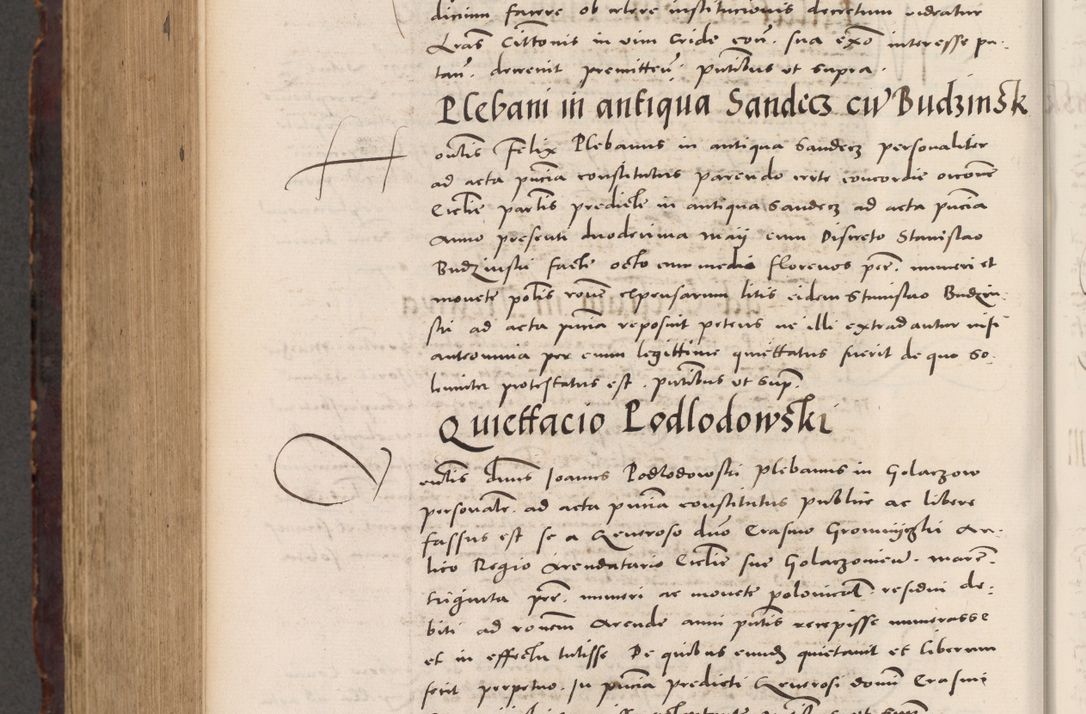 Zdjęcie nr 1032 dla obiektu archiwalnego: Acta actorum causarum, sentenciarum tam diffinitivarum quam interloquutoriarum, decretorum, obligationum, quietationum et constitucionum procuratorum coram reverendo domino Bartholomeo Ganthkowski cancellario Gnesnensi, archidiacono et reverendissimi in Christo patris domini Andree Dei gratia episcopi Cracoviensis vicario in spiritualibus generali Cracoviensi ad annum Domini millesimum quingentesimum quingentesimum secundum, cuius indictio decima, pontificatus Julii pape tercii, annus tercius, foeliciter continuantur.