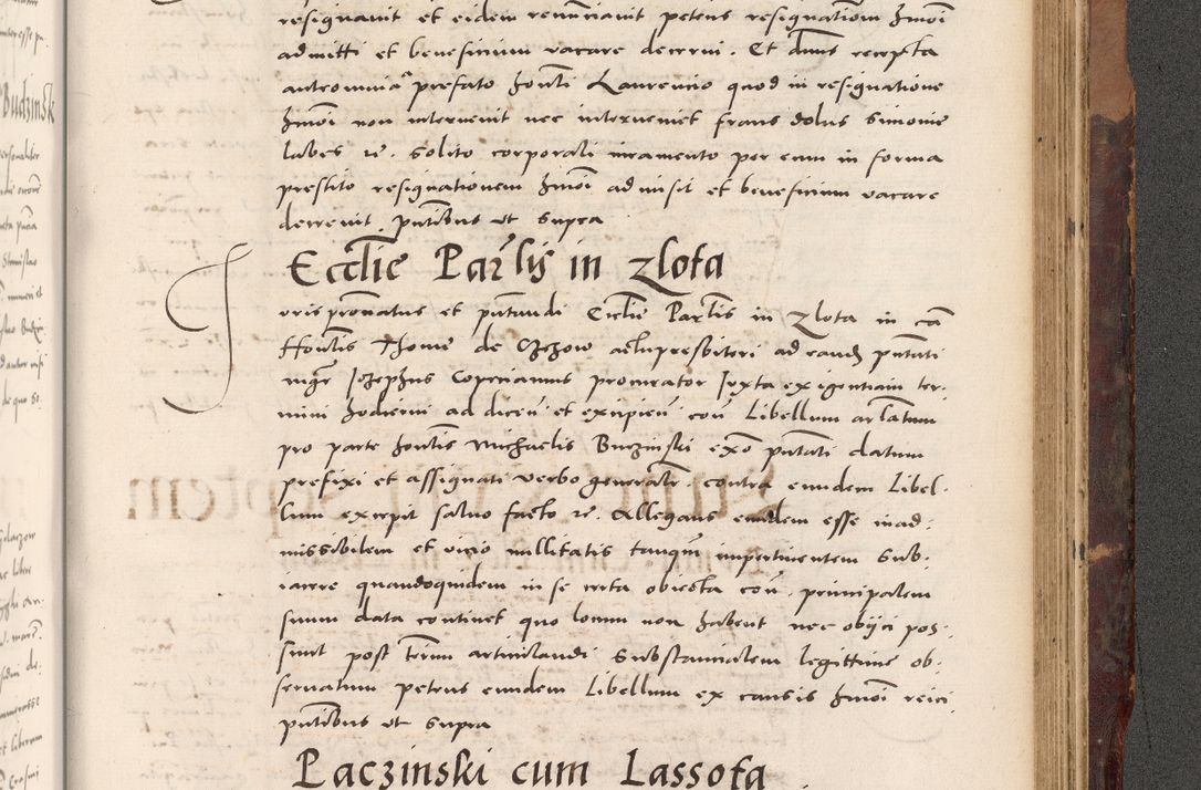 Zdjęcie nr 1033 dla obiektu archiwalnego: Acta actorum causarum, sentenciarum tam diffinitivarum quam interloquutoriarum, decretorum, obligationum, quietationum et constitucionum procuratorum coram reverendo domino Bartholomeo Ganthkowski cancellario Gnesnensi, archidiacono et reverendissimi in Christo patris domini Andree Dei gratia episcopi Cracoviensis vicario in spiritualibus generali Cracoviensi ad annum Domini millesimum quingentesimum quingentesimum secundum, cuius indictio decima, pontificatus Julii pape tercii, annus tercius, foeliciter continuantur.