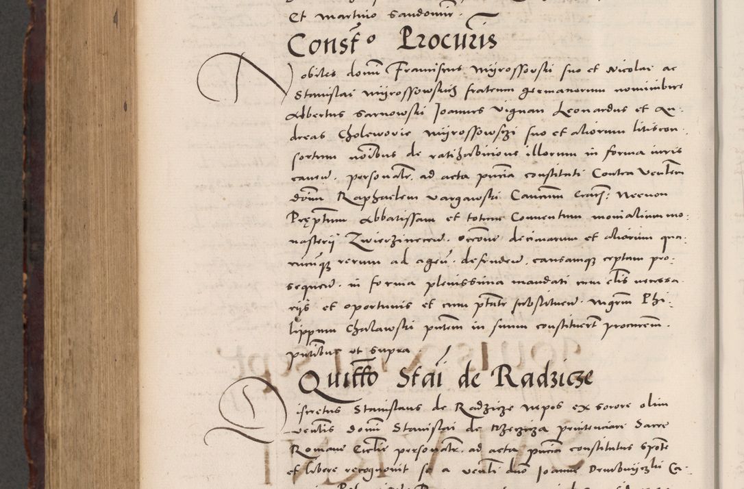 Zdjęcie nr 1028 dla obiektu archiwalnego: Acta actorum causarum, sentenciarum tam diffinitivarum quam interloquutoriarum, decretorum, obligationum, quietationum et constitucionum procuratorum coram reverendo domino Bartholomeo Ganthkowski cancellario Gnesnensi, archidiacono et reverendissimi in Christo patris domini Andree Dei gratia episcopi Cracoviensis vicario in spiritualibus generali Cracoviensi ad annum Domini millesimum quingentesimum quingentesimum secundum, cuius indictio decima, pontificatus Julii pape tercii, annus tercius, foeliciter continuantur.