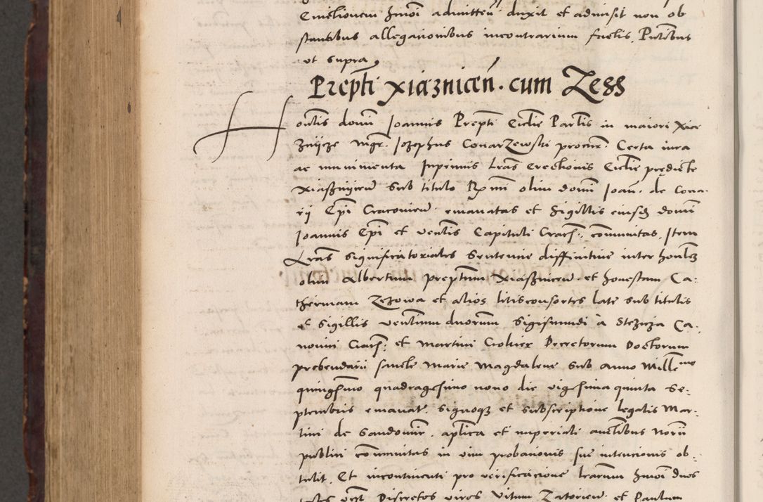 Zdjęcie nr 1018 dla obiektu archiwalnego: Acta actorum causarum, sentenciarum tam diffinitivarum quam interloquutoriarum, decretorum, obligationum, quietationum et constitucionum procuratorum coram reverendo domino Bartholomeo Ganthkowski cancellario Gnesnensi, archidiacono et reverendissimi in Christo patris domini Andree Dei gratia episcopi Cracoviensis vicario in spiritualibus generali Cracoviensi ad annum Domini millesimum quingentesimum quingentesimum secundum, cuius indictio decima, pontificatus Julii pape tercii, annus tercius, foeliciter continuantur.