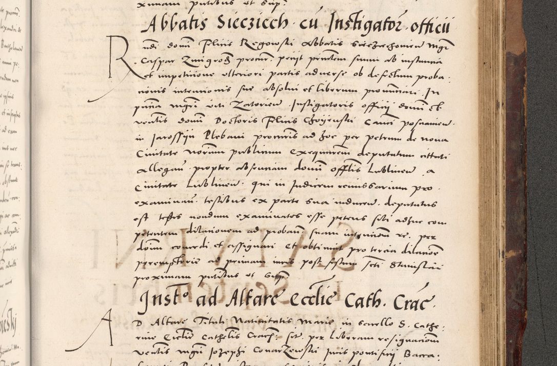 Zdjęcie nr 1015 dla obiektu archiwalnego: Acta actorum causarum, sentenciarum tam diffinitivarum quam interloquutoriarum, decretorum, obligationum, quietationum et constitucionum procuratorum coram reverendo domino Bartholomeo Ganthkowski cancellario Gnesnensi, archidiacono et reverendissimi in Christo patris domini Andree Dei gratia episcopi Cracoviensis vicario in spiritualibus generali Cracoviensi ad annum Domini millesimum quingentesimum quingentesimum secundum, cuius indictio decima, pontificatus Julii pape tercii, annus tercius, foeliciter continuantur.