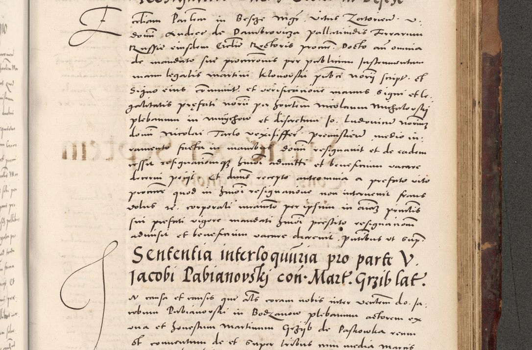 Zdjęcie nr 1021 dla obiektu archiwalnego: Acta actorum causarum, sentenciarum tam diffinitivarum quam interloquutoriarum, decretorum, obligationum, quietationum et constitucionum procuratorum coram reverendo domino Bartholomeo Ganthkowski cancellario Gnesnensi, archidiacono et reverendissimi in Christo patris domini Andree Dei gratia episcopi Cracoviensis vicario in spiritualibus generali Cracoviensi ad annum Domini millesimum quingentesimum quingentesimum secundum, cuius indictio decima, pontificatus Julii pape tercii, annus tercius, foeliciter continuantur.