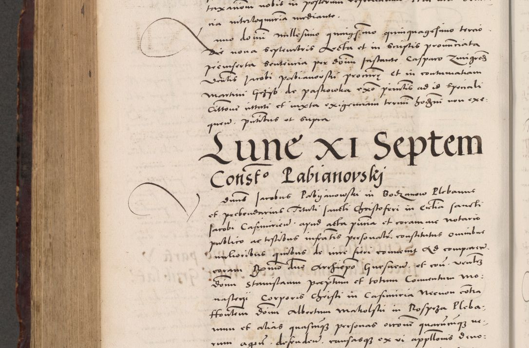Zdjęcie nr 1022 dla obiektu archiwalnego: Acta actorum causarum, sentenciarum tam diffinitivarum quam interloquutoriarum, decretorum, obligationum, quietationum et constitucionum procuratorum coram reverendo domino Bartholomeo Ganthkowski cancellario Gnesnensi, archidiacono et reverendissimi in Christo patris domini Andree Dei gratia episcopi Cracoviensis vicario in spiritualibus generali Cracoviensi ad annum Domini millesimum quingentesimum quingentesimum secundum, cuius indictio decima, pontificatus Julii pape tercii, annus tercius, foeliciter continuantur.