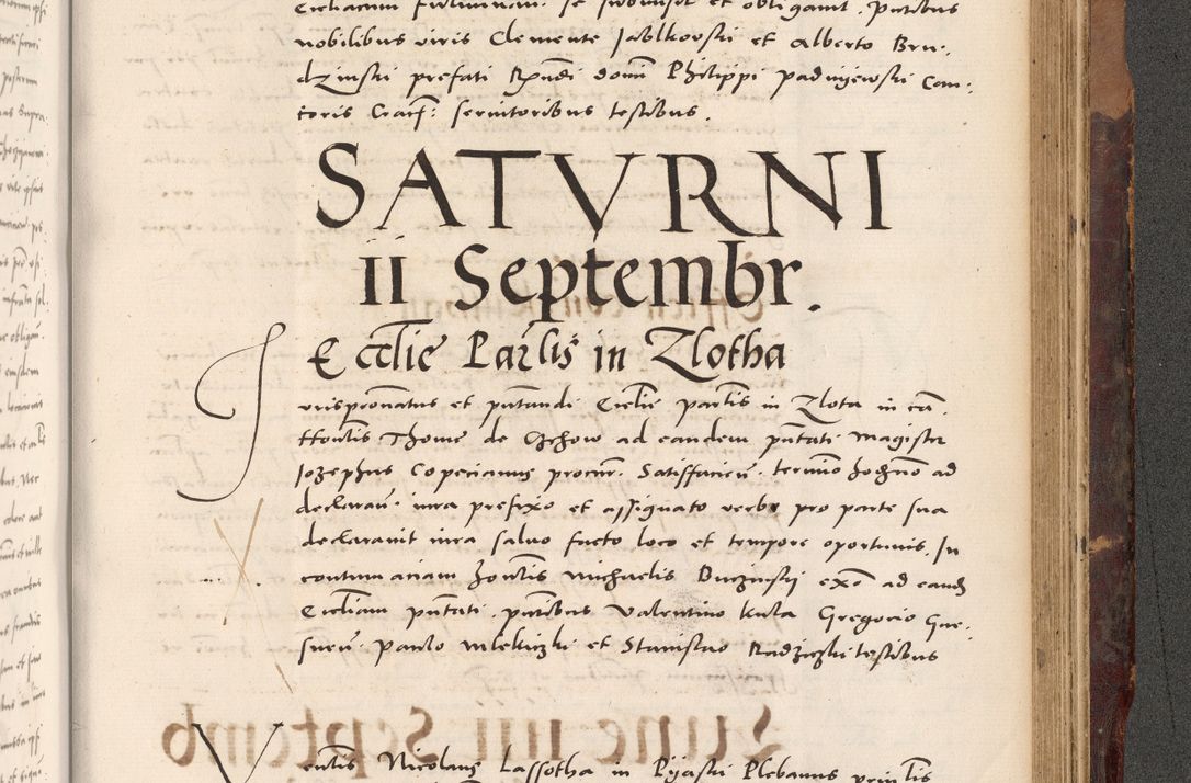 Zdjęcie nr 1007 dla obiektu archiwalnego: Acta actorum causarum, sentenciarum tam diffinitivarum quam interloquutoriarum, decretorum, obligationum, quietationum et constitucionum procuratorum coram reverendo domino Bartholomeo Ganthkowski cancellario Gnesnensi, archidiacono et reverendissimi in Christo patris domini Andree Dei gratia episcopi Cracoviensis vicario in spiritualibus generali Cracoviensi ad annum Domini millesimum quingentesimum quingentesimum secundum, cuius indictio decima, pontificatus Julii pape tercii, annus tercius, foeliciter continuantur.