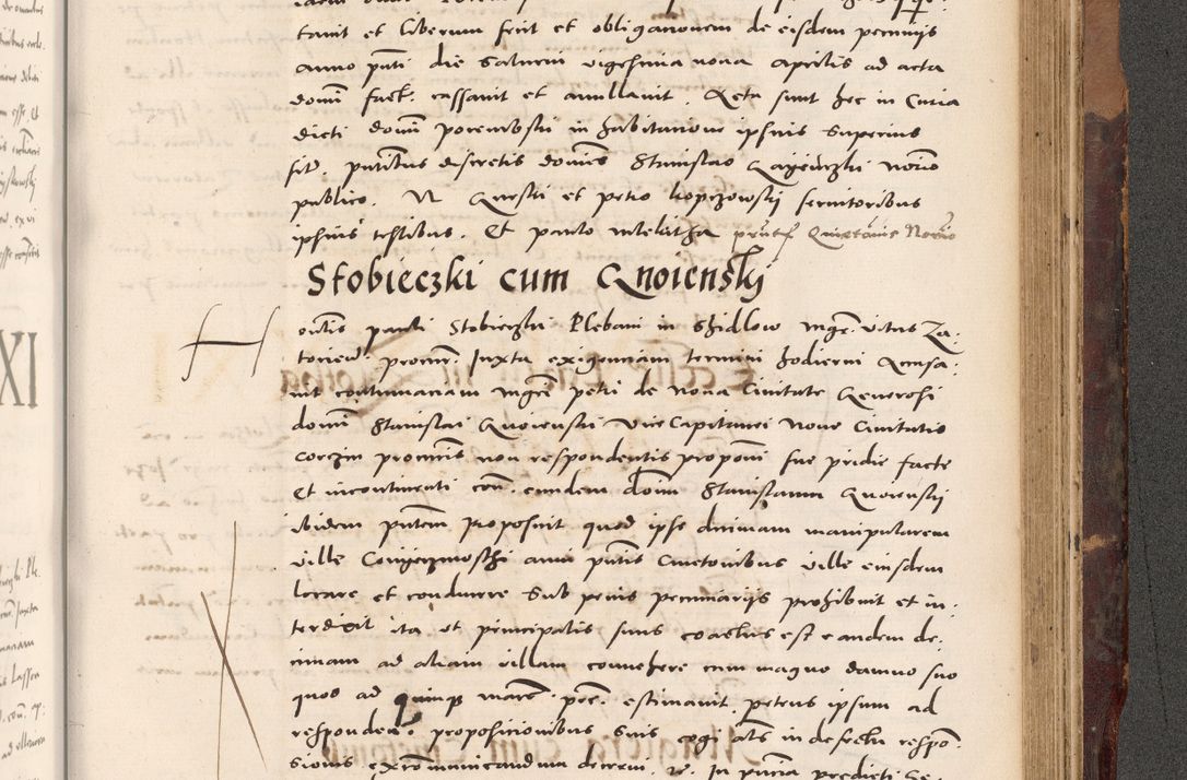 Zdjęcie nr 1001 dla obiektu archiwalnego: Acta actorum causarum, sentenciarum tam diffinitivarum quam interloquutoriarum, decretorum, obligationum, quietationum et constitucionum procuratorum coram reverendo domino Bartholomeo Ganthkowski cancellario Gnesnensi, archidiacono et reverendissimi in Christo patris domini Andree Dei gratia episcopi Cracoviensis vicario in spiritualibus generali Cracoviensi ad annum Domini millesimum quingentesimum quingentesimum secundum, cuius indictio decima, pontificatus Julii pape tercii, annus tercius, foeliciter continuantur.