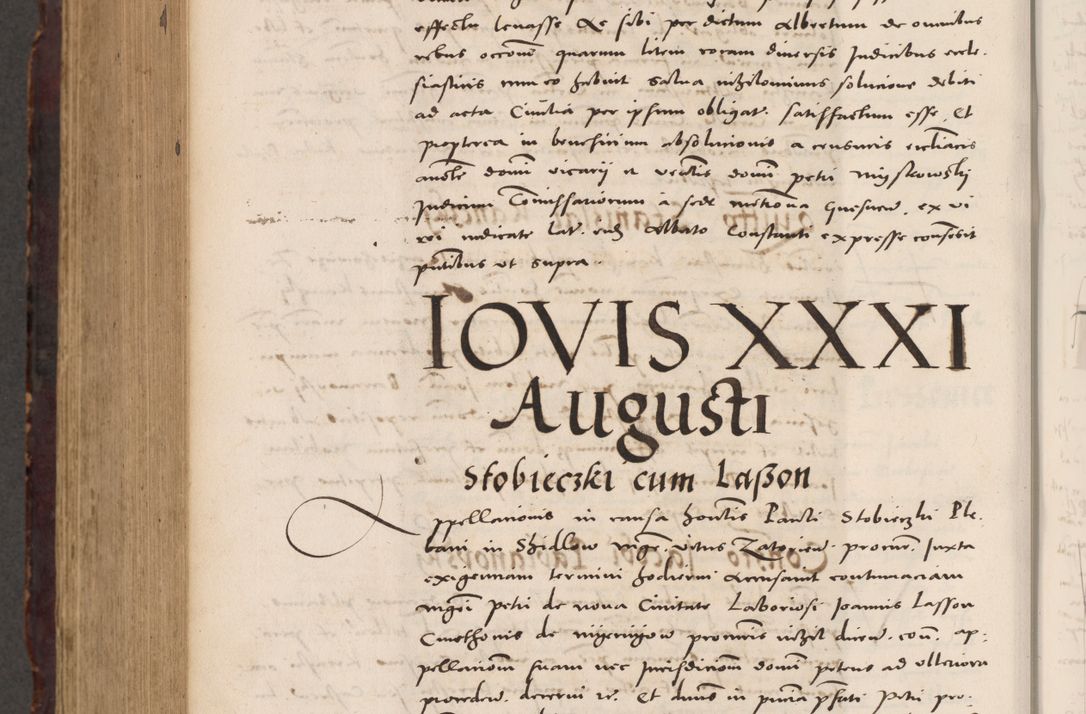 Zdjęcie nr 1000 dla obiektu archiwalnego: Acta actorum causarum, sentenciarum tam diffinitivarum quam interloquutoriarum, decretorum, obligationum, quietationum et constitucionum procuratorum coram reverendo domino Bartholomeo Ganthkowski cancellario Gnesnensi, archidiacono et reverendissimi in Christo patris domini Andree Dei gratia episcopi Cracoviensis vicario in spiritualibus generali Cracoviensi ad annum Domini millesimum quingentesimum quingentesimum secundum, cuius indictio decima, pontificatus Julii pape tercii, annus tercius, foeliciter continuantur.