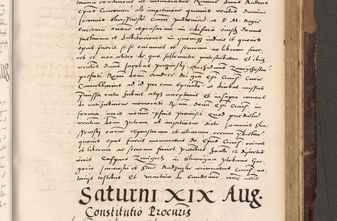 Zdjęcie nr 973 dla obiektu archiwalnego: Acta actorum causarum, sentenciarum tam diffinitivarum quam interloquutoriarum, decretorum, obligationum, quietationum et constitucionum procuratorum coram reverendo domino Bartholomeo Ganthkowski cancellario Gnesnensi, archidiacono et reverendissimi in Christo patris domini Andree Dei gratia episcopi Cracoviensis vicario in spiritualibus generali Cracoviensi ad annum Domini millesimum quingentesimum quingentesimum secundum, cuius indictio decima, pontificatus Julii pape tercii, annus tercius, foeliciter continuantur.