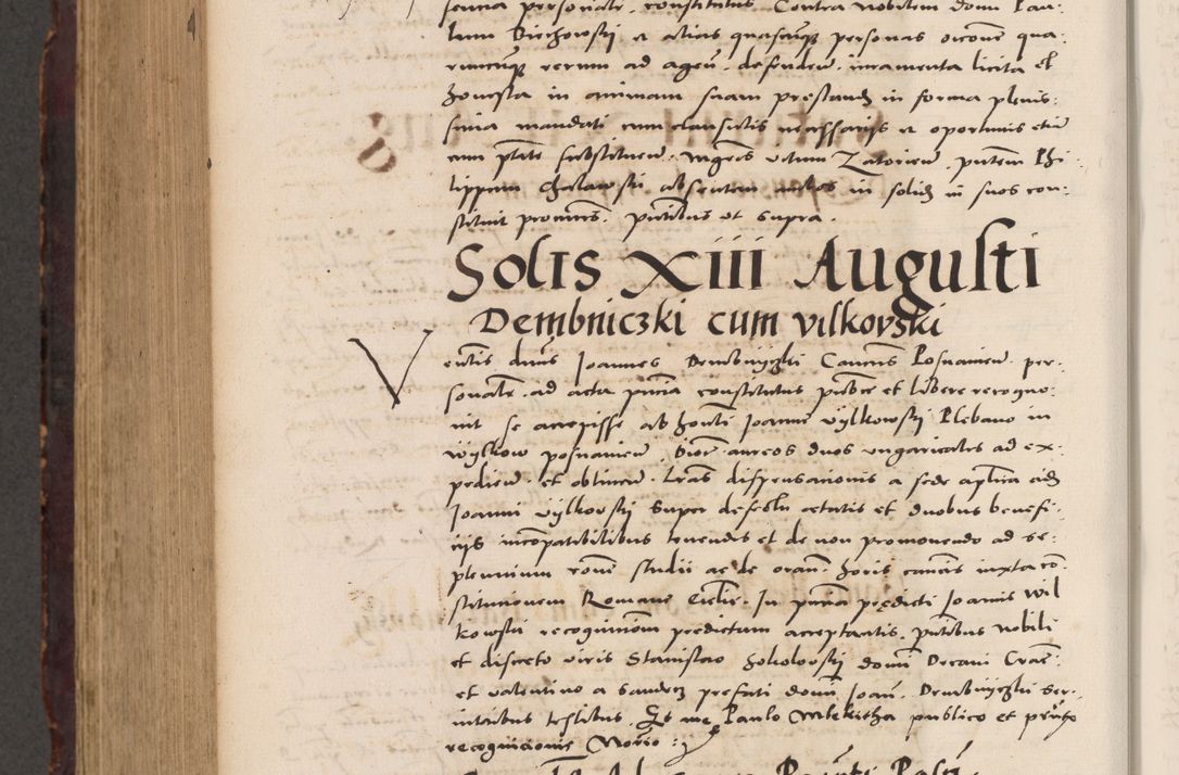 Zdjęcie nr 962 dla obiektu archiwalnego: Acta actorum causarum, sentenciarum tam diffinitivarum quam interloquutoriarum, decretorum, obligationum, quietationum et constitucionum procuratorum coram reverendo domino Bartholomeo Ganthkowski cancellario Gnesnensi, archidiacono et reverendissimi in Christo patris domini Andree Dei gratia episcopi Cracoviensis vicario in spiritualibus generali Cracoviensi ad annum Domini millesimum quingentesimum quingentesimum secundum, cuius indictio decima, pontificatus Julii pape tercii, annus tercius, foeliciter continuantur.