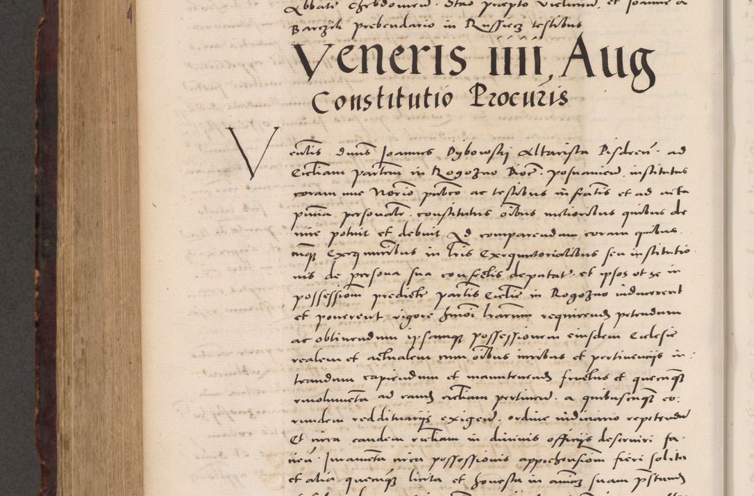 Zdjęcie nr 948 dla obiektu archiwalnego: Acta actorum causarum, sentenciarum tam diffinitivarum quam interloquutoriarum, decretorum, obligationum, quietationum et constitucionum procuratorum coram reverendo domino Bartholomeo Ganthkowski cancellario Gnesnensi, archidiacono et reverendissimi in Christo patris domini Andree Dei gratia episcopi Cracoviensis vicario in spiritualibus generali Cracoviensi ad annum Domini millesimum quingentesimum quingentesimum secundum, cuius indictio decima, pontificatus Julii pape tercii, annus tercius, foeliciter continuantur.