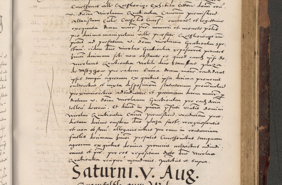 Zdjęcie nr 949 dla obiektu archiwalnego: Acta actorum causarum, sentenciarum tam diffinitivarum quam interloquutoriarum, decretorum, obligationum, quietationum et constitucionum procuratorum coram reverendo domino Bartholomeo Ganthkowski cancellario Gnesnensi, archidiacono et reverendissimi in Christo patris domini Andree Dei gratia episcopi Cracoviensis vicario in spiritualibus generali Cracoviensi ad annum Domini millesimum quingentesimum quingentesimum secundum, cuius indictio decima, pontificatus Julii pape tercii, annus tercius, foeliciter continuantur.
