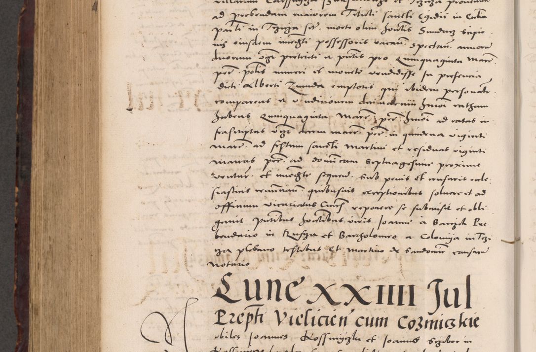 Zdjęcie nr 928 dla obiektu archiwalnego: Acta actorum causarum, sentenciarum tam diffinitivarum quam interloquutoriarum, decretorum, obligationum, quietationum et constitucionum procuratorum coram reverendo domino Bartholomeo Ganthkowski cancellario Gnesnensi, archidiacono et reverendissimi in Christo patris domini Andree Dei gratia episcopi Cracoviensis vicario in spiritualibus generali Cracoviensi ad annum Domini millesimum quingentesimum quingentesimum secundum, cuius indictio decima, pontificatus Julii pape tercii, annus tercius, foeliciter continuantur.
