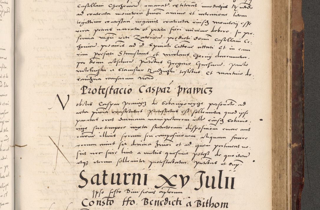 Zdjęcie nr 923 dla obiektu archiwalnego: Acta actorum causarum, sentenciarum tam diffinitivarum quam interloquutoriarum, decretorum, obligationum, quietationum et constitucionum procuratorum coram reverendo domino Bartholomeo Ganthkowski cancellario Gnesnensi, archidiacono et reverendissimi in Christo patris domini Andree Dei gratia episcopi Cracoviensis vicario in spiritualibus generali Cracoviensi ad annum Domini millesimum quingentesimum quingentesimum secundum, cuius indictio decima, pontificatus Julii pape tercii, annus tercius, foeliciter continuantur.