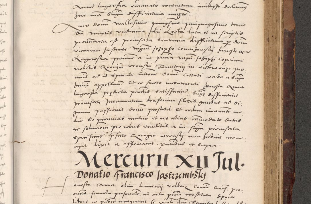 Zdjęcie nr 921 dla obiektu archiwalnego: Acta actorum causarum, sentenciarum tam diffinitivarum quam interloquutoriarum, decretorum, obligationum, quietationum et constitucionum procuratorum coram reverendo domino Bartholomeo Ganthkowski cancellario Gnesnensi, archidiacono et reverendissimi in Christo patris domini Andree Dei gratia episcopi Cracoviensis vicario in spiritualibus generali Cracoviensi ad annum Domini millesimum quingentesimum quingentesimum secundum, cuius indictio decima, pontificatus Julii pape tercii, annus tercius, foeliciter continuantur.