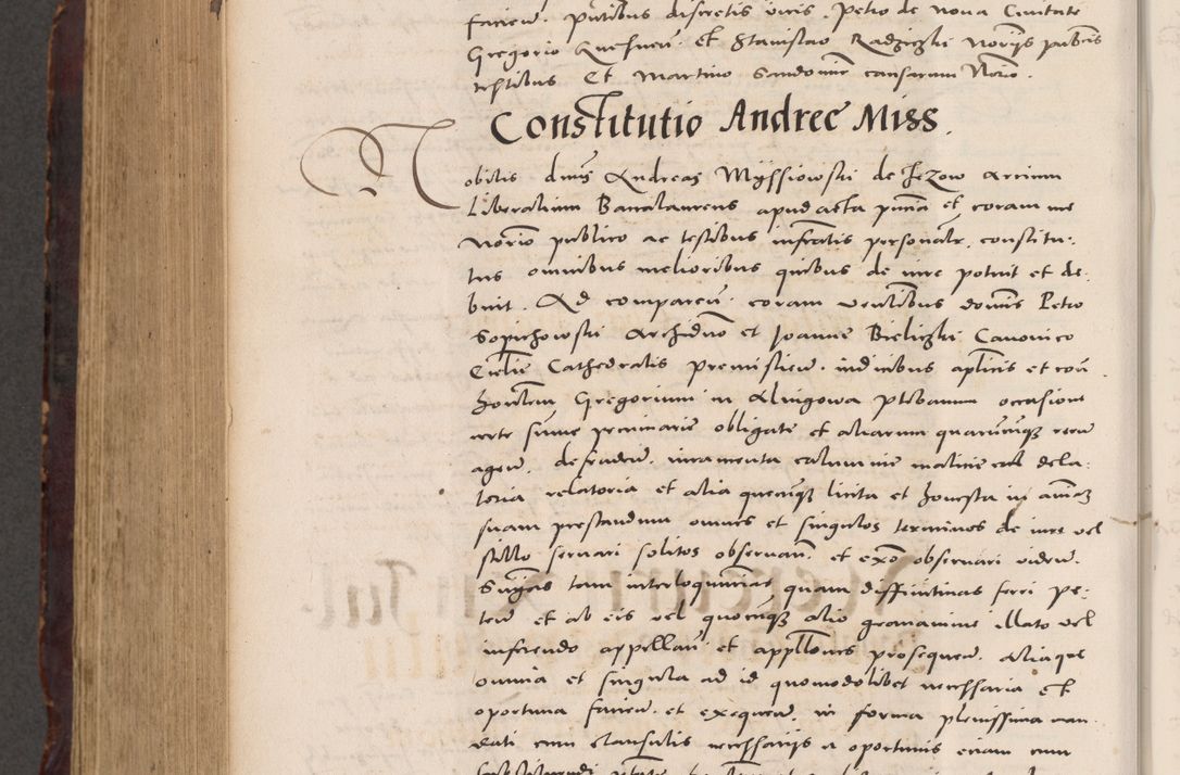 Zdjęcie nr 922 dla obiektu archiwalnego: Acta actorum causarum, sentenciarum tam diffinitivarum quam interloquutoriarum, decretorum, obligationum, quietationum et constitucionum procuratorum coram reverendo domino Bartholomeo Ganthkowski cancellario Gnesnensi, archidiacono et reverendissimi in Christo patris domini Andree Dei gratia episcopi Cracoviensis vicario in spiritualibus generali Cracoviensi ad annum Domini millesimum quingentesimum quingentesimum secundum, cuius indictio decima, pontificatus Julii pape tercii, annus tercius, foeliciter continuantur.