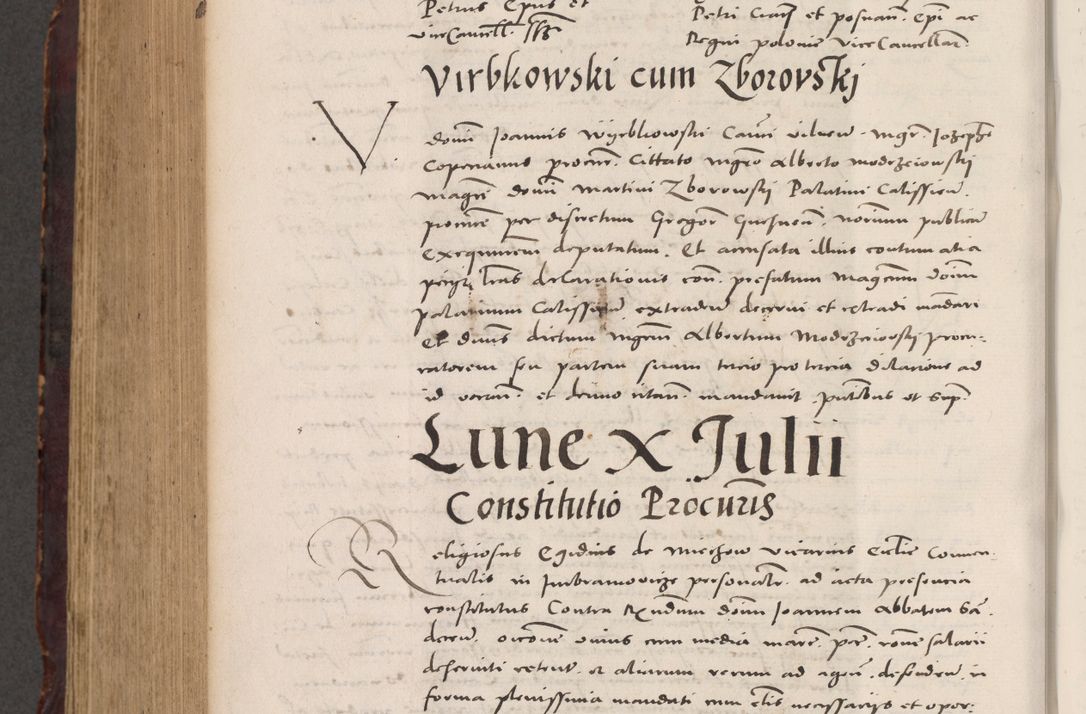 Zdjęcie nr 908 dla obiektu archiwalnego: Acta actorum causarum, sentenciarum tam diffinitivarum quam interloquutoriarum, decretorum, obligationum, quietationum et constitucionum procuratorum coram reverendo domino Bartholomeo Ganthkowski cancellario Gnesnensi, archidiacono et reverendissimi in Christo patris domini Andree Dei gratia episcopi Cracoviensis vicario in spiritualibus generali Cracoviensi ad annum Domini millesimum quingentesimum quingentesimum secundum, cuius indictio decima, pontificatus Julii pape tercii, annus tercius, foeliciter continuantur.