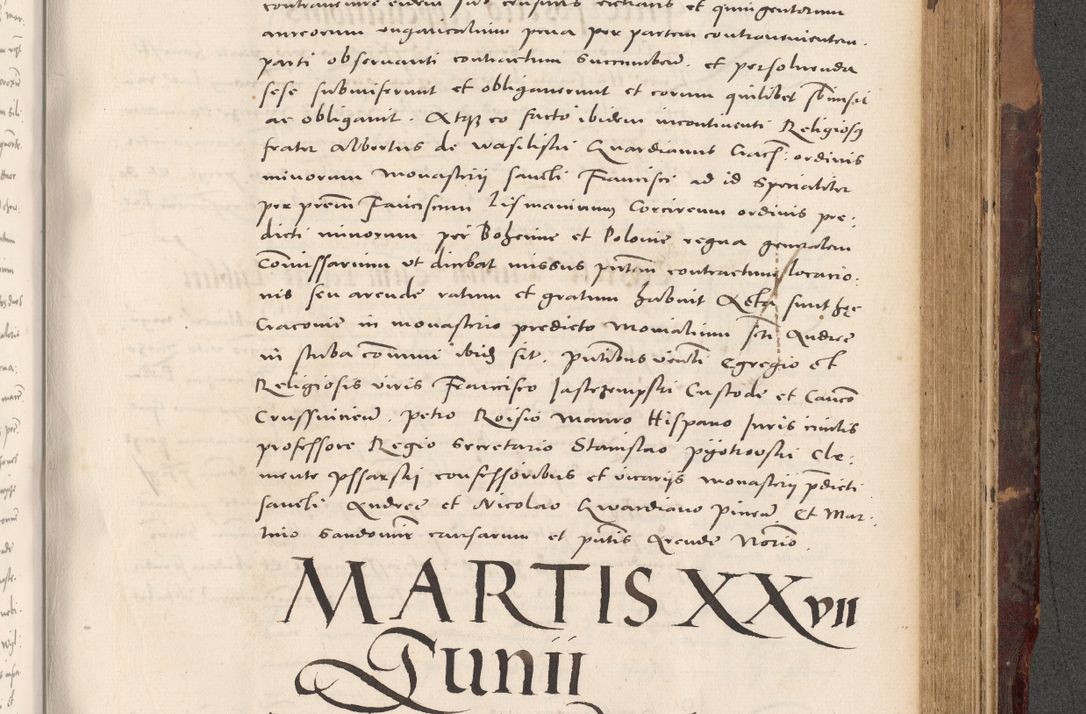 Zdjęcie nr 873 dla obiektu archiwalnego: Acta actorum causarum, sentenciarum tam diffinitivarum quam interloquutoriarum, decretorum, obligationum, quietationum et constitucionum procuratorum coram reverendo domino Bartholomeo Ganthkowski cancellario Gnesnensi, archidiacono et reverendissimi in Christo patris domini Andree Dei gratia episcopi Cracoviensis vicario in spiritualibus generali Cracoviensi ad annum Domini millesimum quingentesimum quingentesimum secundum, cuius indictio decima, pontificatus Julii pape tercii, annus tercius, foeliciter continuantur.