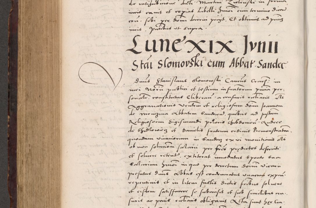 Zdjęcie nr 858 dla obiektu archiwalnego: Acta actorum causarum, sentenciarum tam diffinitivarum quam interloquutoriarum, decretorum, obligationum, quietationum et constitucionum procuratorum coram reverendo domino Bartholomeo Ganthkowski cancellario Gnesnensi, archidiacono et reverendissimi in Christo patris domini Andree Dei gratia episcopi Cracoviensis vicario in spiritualibus generali Cracoviensi ad annum Domini millesimum quingentesimum quingentesimum secundum, cuius indictio decima, pontificatus Julii pape tercii, annus tercius, foeliciter continuantur.