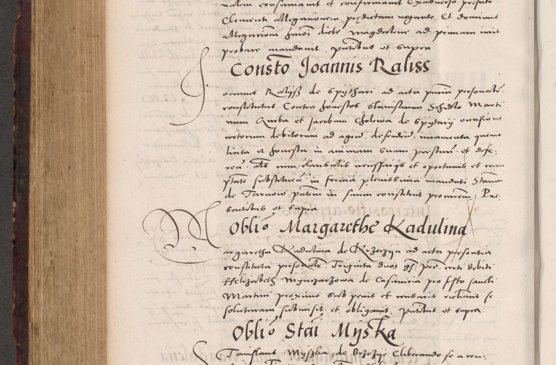 Zdjęcie nr 860 dla obiektu archiwalnego: Acta actorum causarum, sentenciarum tam diffinitivarum quam interloquutoriarum, decretorum, obligationum, quietationum et constitucionum procuratorum coram reverendo domino Bartholomeo Ganthkowski cancellario Gnesnensi, archidiacono et reverendissimi in Christo patris domini Andree Dei gratia episcopi Cracoviensis vicario in spiritualibus generali Cracoviensi ad annum Domini millesimum quingentesimum quingentesimum secundum, cuius indictio decima, pontificatus Julii pape tercii, annus tercius, foeliciter continuantur.