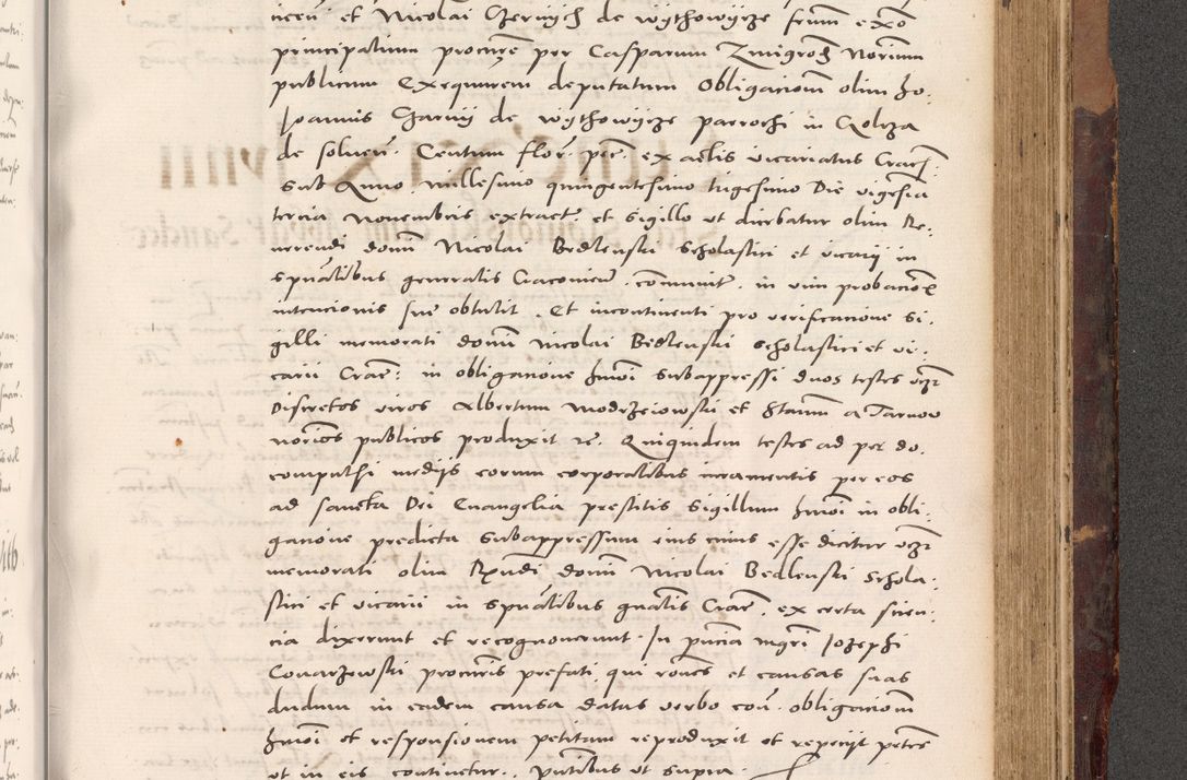 Zdjęcie nr 857 dla obiektu archiwalnego: Acta actorum causarum, sentenciarum tam diffinitivarum quam interloquutoriarum, decretorum, obligationum, quietationum et constitucionum procuratorum coram reverendo domino Bartholomeo Ganthkowski cancellario Gnesnensi, archidiacono et reverendissimi in Christo patris domini Andree Dei gratia episcopi Cracoviensis vicario in spiritualibus generali Cracoviensi ad annum Domini millesimum quingentesimum quingentesimum secundum, cuius indictio decima, pontificatus Julii pape tercii, annus tercius, foeliciter continuantur.