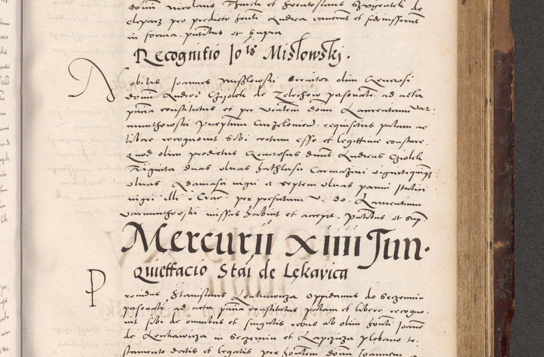 Zdjęcie nr 849 dla obiektu archiwalnego: Acta actorum causarum, sentenciarum tam diffinitivarum quam interloquutoriarum, decretorum, obligationum, quietationum et constitucionum procuratorum coram reverendo domino Bartholomeo Ganthkowski cancellario Gnesnensi, archidiacono et reverendissimi in Christo patris domini Andree Dei gratia episcopi Cracoviensis vicario in spiritualibus generali Cracoviensi ad annum Domini millesimum quingentesimum quingentesimum secundum, cuius indictio decima, pontificatus Julii pape tercii, annus tercius, foeliciter continuantur.