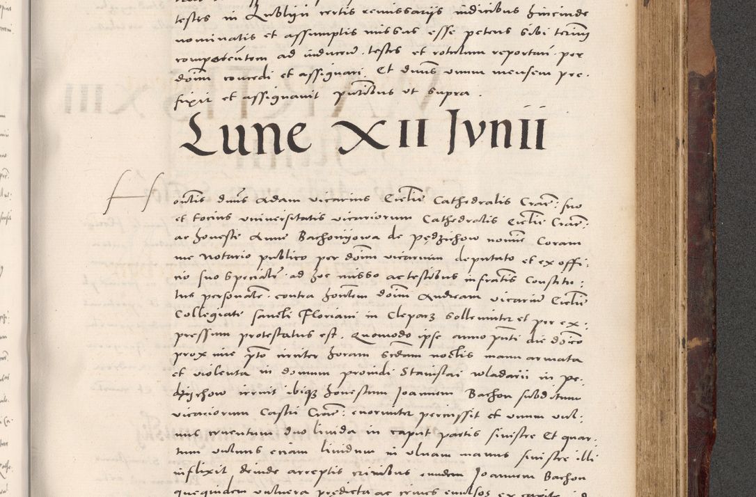 Zdjęcie nr 841 dla obiektu archiwalnego: Acta actorum causarum, sentenciarum tam diffinitivarum quam interloquutoriarum, decretorum, obligationum, quietationum et constitucionum procuratorum coram reverendo domino Bartholomeo Ganthkowski cancellario Gnesnensi, archidiacono et reverendissimi in Christo patris domini Andree Dei gratia episcopi Cracoviensis vicario in spiritualibus generali Cracoviensi ad annum Domini millesimum quingentesimum quingentesimum secundum, cuius indictio decima, pontificatus Julii pape tercii, annus tercius, foeliciter continuantur.