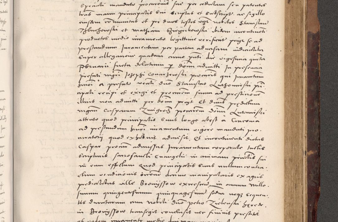 Zdjęcie nr 845 dla obiektu archiwalnego: Acta actorum causarum, sentenciarum tam diffinitivarum quam interloquutoriarum, decretorum, obligationum, quietationum et constitucionum procuratorum coram reverendo domino Bartholomeo Ganthkowski cancellario Gnesnensi, archidiacono et reverendissimi in Christo patris domini Andree Dei gratia episcopi Cracoviensis vicario in spiritualibus generali Cracoviensi ad annum Domini millesimum quingentesimum quingentesimum secundum, cuius indictio decima, pontificatus Julii pape tercii, annus tercius, foeliciter continuantur.