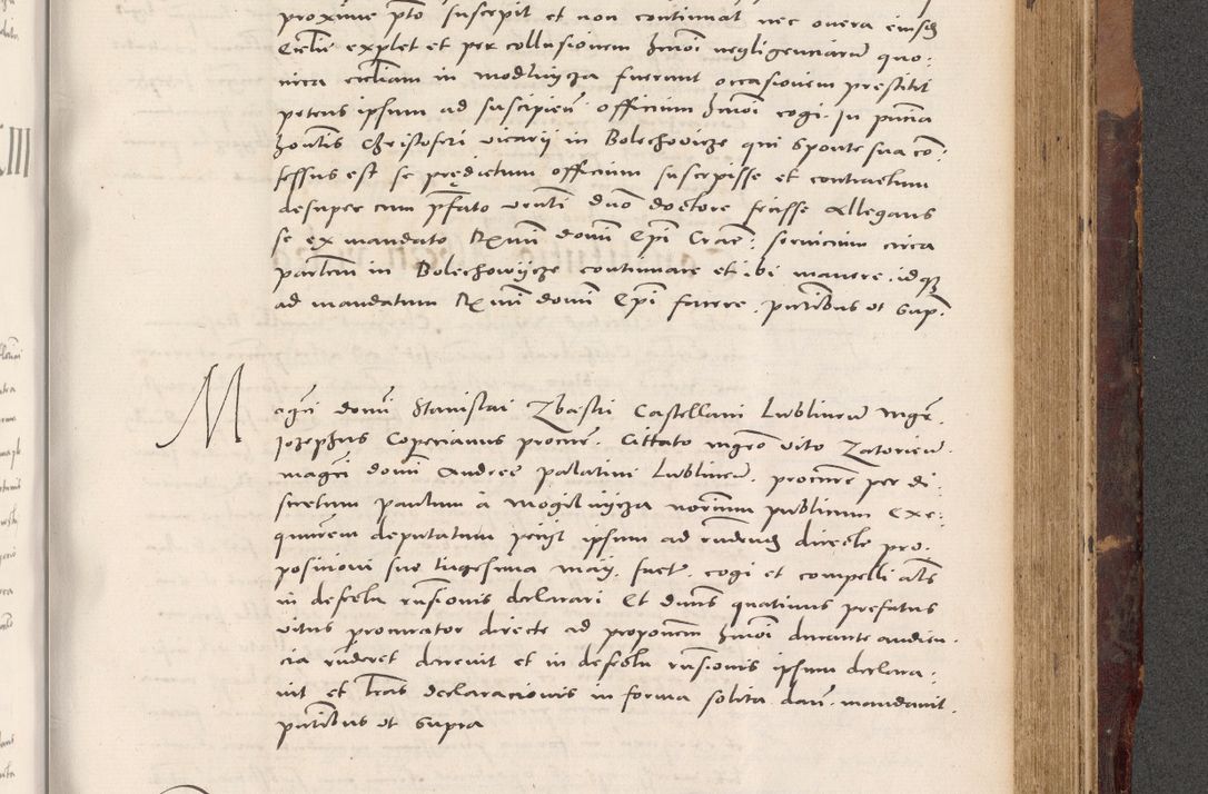 Zdjęcie nr 843 dla obiektu archiwalnego: Acta actorum causarum, sentenciarum tam diffinitivarum quam interloquutoriarum, decretorum, obligationum, quietationum et constitucionum procuratorum coram reverendo domino Bartholomeo Ganthkowski cancellario Gnesnensi, archidiacono et reverendissimi in Christo patris domini Andree Dei gratia episcopi Cracoviensis vicario in spiritualibus generali Cracoviensi ad annum Domini millesimum quingentesimum quingentesimum secundum, cuius indictio decima, pontificatus Julii pape tercii, annus tercius, foeliciter continuantur.