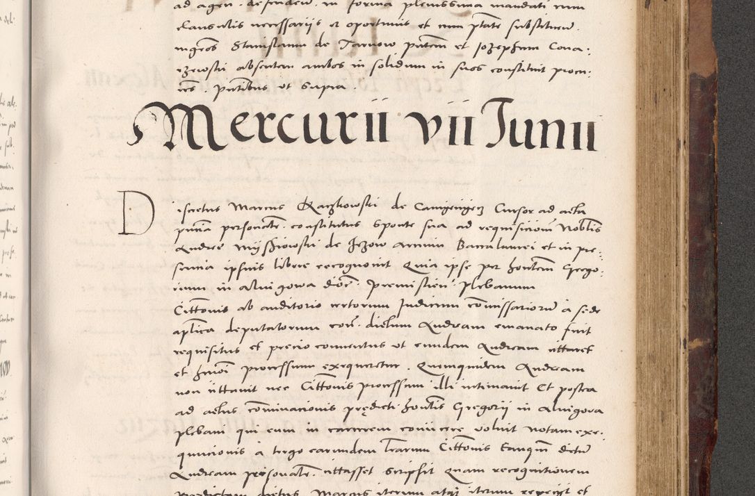 Zdjęcie nr 837 dla obiektu archiwalnego: Acta actorum causarum, sentenciarum tam diffinitivarum quam interloquutoriarum, decretorum, obligationum, quietationum et constitucionum procuratorum coram reverendo domino Bartholomeo Ganthkowski cancellario Gnesnensi, archidiacono et reverendissimi in Christo patris domini Andree Dei gratia episcopi Cracoviensis vicario in spiritualibus generali Cracoviensi ad annum Domini millesimum quingentesimum quingentesimum secundum, cuius indictio decima, pontificatus Julii pape tercii, annus tercius, foeliciter continuantur.