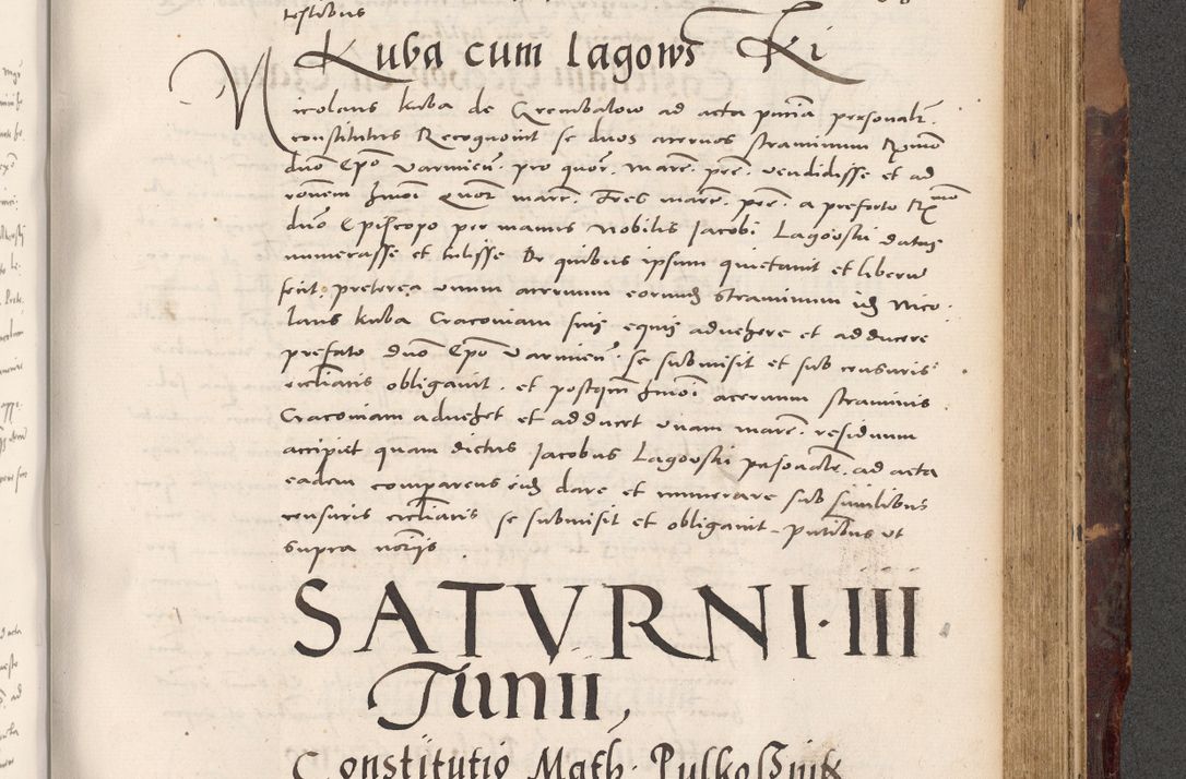 Zdjęcie nr 829 dla obiektu archiwalnego: Acta actorum causarum, sentenciarum tam diffinitivarum quam interloquutoriarum, decretorum, obligationum, quietationum et constitucionum procuratorum coram reverendo domino Bartholomeo Ganthkowski cancellario Gnesnensi, archidiacono et reverendissimi in Christo patris domini Andree Dei gratia episcopi Cracoviensis vicario in spiritualibus generali Cracoviensi ad annum Domini millesimum quingentesimum quingentesimum secundum, cuius indictio decima, pontificatus Julii pape tercii, annus tercius, foeliciter continuantur.