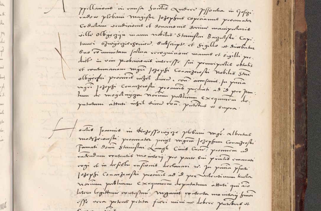 Zdjęcie nr 825 dla obiektu archiwalnego: Acta actorum causarum, sentenciarum tam diffinitivarum quam interloquutoriarum, decretorum, obligationum, quietationum et constitucionum procuratorum coram reverendo domino Bartholomeo Ganthkowski cancellario Gnesnensi, archidiacono et reverendissimi in Christo patris domini Andree Dei gratia episcopi Cracoviensis vicario in spiritualibus generali Cracoviensi ad annum Domini millesimum quingentesimum quingentesimum secundum, cuius indictio decima, pontificatus Julii pape tercii, annus tercius, foeliciter continuantur.