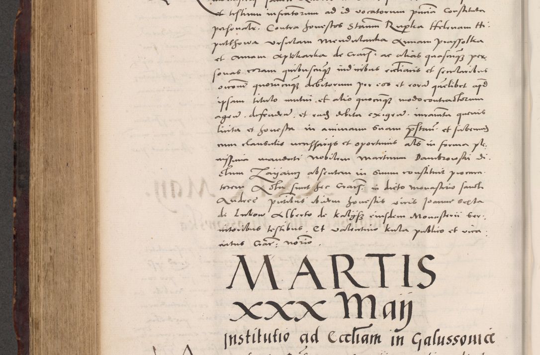 Zdjęcie nr 824 dla obiektu archiwalnego: Acta actorum causarum, sentenciarum tam diffinitivarum quam interloquutoriarum, decretorum, obligationum, quietationum et constitucionum procuratorum coram reverendo domino Bartholomeo Ganthkowski cancellario Gnesnensi, archidiacono et reverendissimi in Christo patris domini Andree Dei gratia episcopi Cracoviensis vicario in spiritualibus generali Cracoviensi ad annum Domini millesimum quingentesimum quingentesimum secundum, cuius indictio decima, pontificatus Julii pape tercii, annus tercius, foeliciter continuantur.