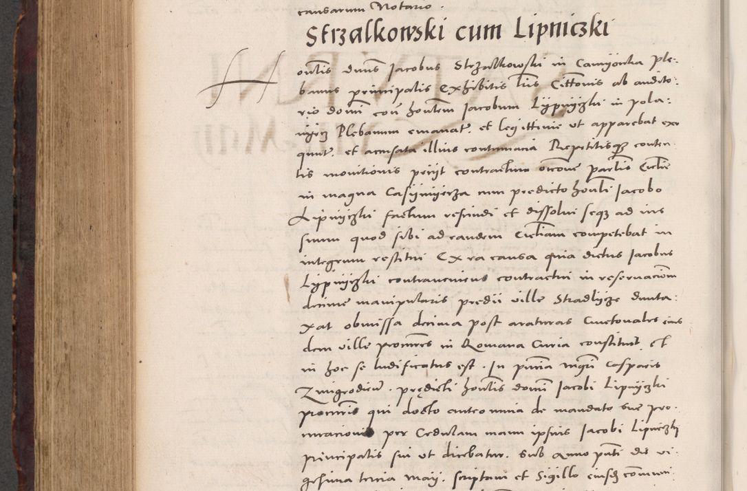 Zdjęcie nr 820 dla obiektu archiwalnego: Acta actorum causarum, sentenciarum tam diffinitivarum quam interloquutoriarum, decretorum, obligationum, quietationum et constitucionum procuratorum coram reverendo domino Bartholomeo Ganthkowski cancellario Gnesnensi, archidiacono et reverendissimi in Christo patris domini Andree Dei gratia episcopi Cracoviensis vicario in spiritualibus generali Cracoviensi ad annum Domini millesimum quingentesimum quingentesimum secundum, cuius indictio decima, pontificatus Julii pape tercii, annus tercius, foeliciter continuantur.