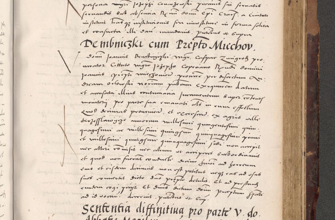 Zdjęcie nr 821 dla obiektu archiwalnego: Acta actorum causarum, sentenciarum tam diffinitivarum quam interloquutoriarum, decretorum, obligationum, quietationum et constitucionum procuratorum coram reverendo domino Bartholomeo Ganthkowski cancellario Gnesnensi, archidiacono et reverendissimi in Christo patris domini Andree Dei gratia episcopi Cracoviensis vicario in spiritualibus generali Cracoviensi ad annum Domini millesimum quingentesimum quingentesimum secundum, cuius indictio decima, pontificatus Julii pape tercii, annus tercius, foeliciter continuantur.