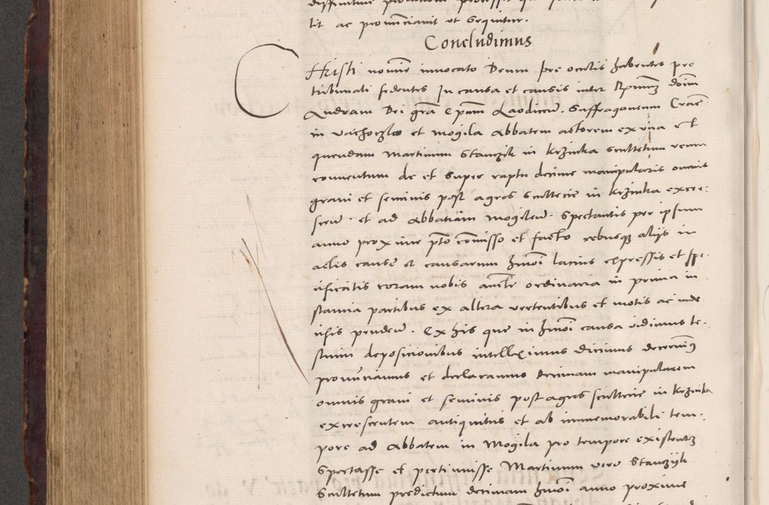 Zdjęcie nr 822 dla obiektu archiwalnego: Acta actorum causarum, sentenciarum tam diffinitivarum quam interloquutoriarum, decretorum, obligationum, quietationum et constitucionum procuratorum coram reverendo domino Bartholomeo Ganthkowski cancellario Gnesnensi, archidiacono et reverendissimi in Christo patris domini Andree Dei gratia episcopi Cracoviensis vicario in spiritualibus generali Cracoviensi ad annum Domini millesimum quingentesimum quingentesimum secundum, cuius indictio decima, pontificatus Julii pape tercii, annus tercius, foeliciter continuantur.