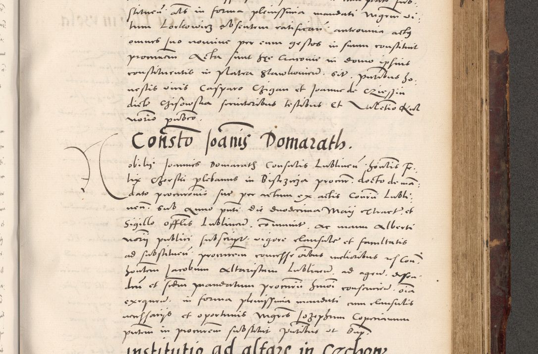 Zdjęcie nr 799 dla obiektu archiwalnego: Acta actorum causarum, sentenciarum tam diffinitivarum quam interloquutoriarum, decretorum, obligationum, quietationum et constitucionum procuratorum coram reverendo domino Bartholomeo Ganthkowski cancellario Gnesnensi, archidiacono et reverendissimi in Christo patris domini Andree Dei gratia episcopi Cracoviensis vicario in spiritualibus generali Cracoviensi ad annum Domini millesimum quingentesimum quingentesimum secundum, cuius indictio decima, pontificatus Julii pape tercii, annus tercius, foeliciter continuantur.
