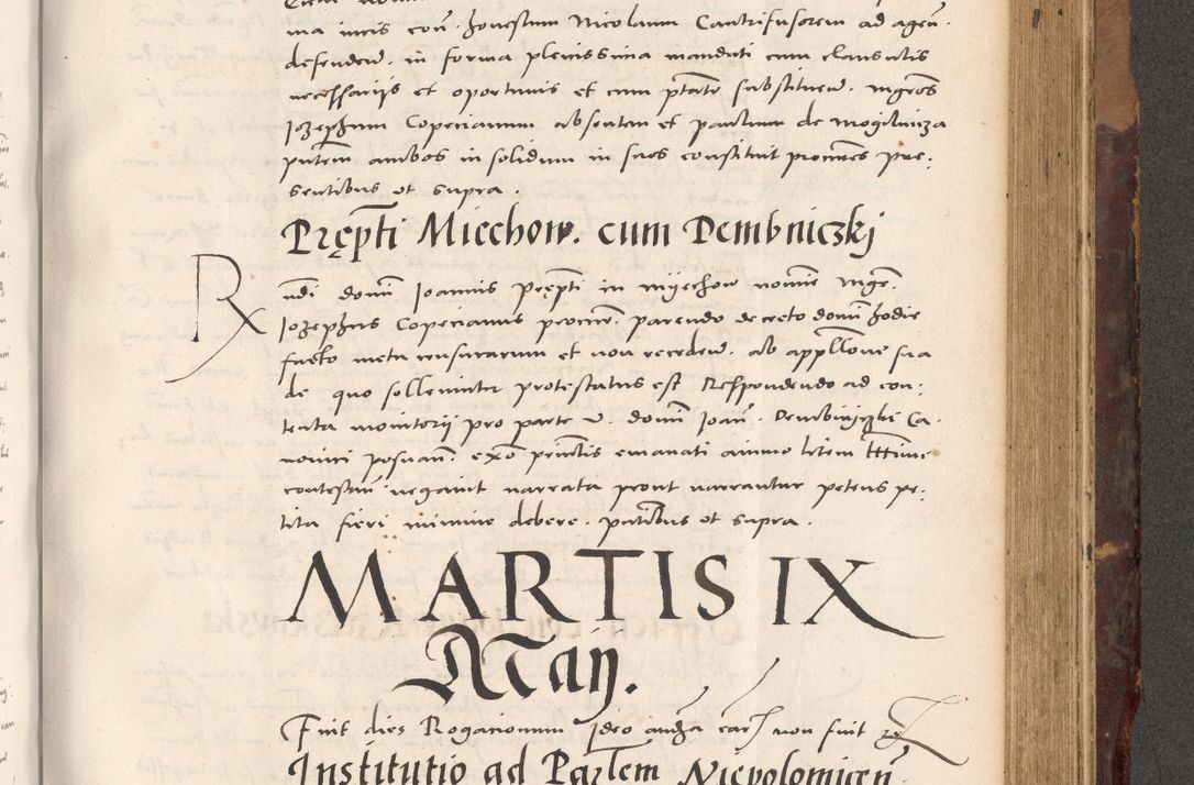 Zdjęcie nr 769 dla obiektu archiwalnego: Acta actorum causarum, sentenciarum tam diffinitivarum quam interloquutoriarum, decretorum, obligationum, quietationum et constitucionum procuratorum coram reverendo domino Bartholomeo Ganthkowski cancellario Gnesnensi, archidiacono et reverendissimi in Christo patris domini Andree Dei gratia episcopi Cracoviensis vicario in spiritualibus generali Cracoviensi ad annum Domini millesimum quingentesimum quingentesimum secundum, cuius indictio decima, pontificatus Julii pape tercii, annus tercius, foeliciter continuantur.