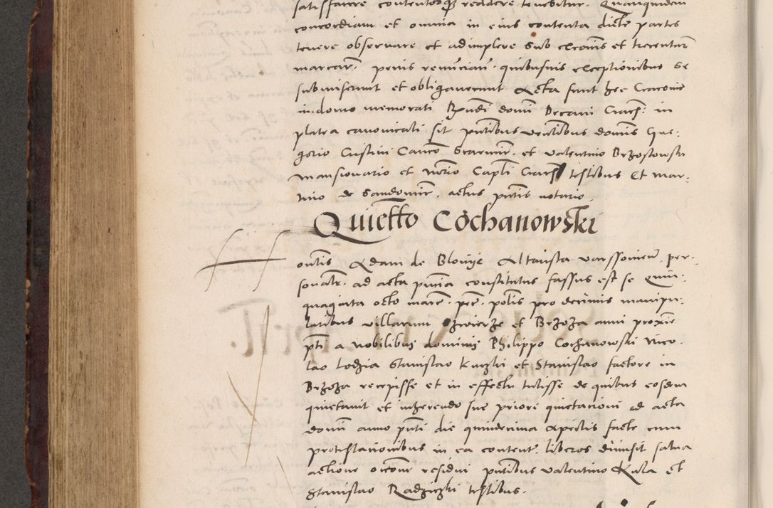 Zdjęcie nr 736 dla obiektu archiwalnego: Acta actorum causarum, sentenciarum tam diffinitivarum quam interloquutoriarum, decretorum, obligationum, quietationum et constitucionum procuratorum coram reverendo domino Bartholomeo Ganthkowski cancellario Gnesnensi, archidiacono et reverendissimi in Christo patris domini Andree Dei gratia episcopi Cracoviensis vicario in spiritualibus generali Cracoviensi ad annum Domini millesimum quingentesimum quingentesimum secundum, cuius indictio decima, pontificatus Julii pape tercii, annus tercius, foeliciter continuantur.