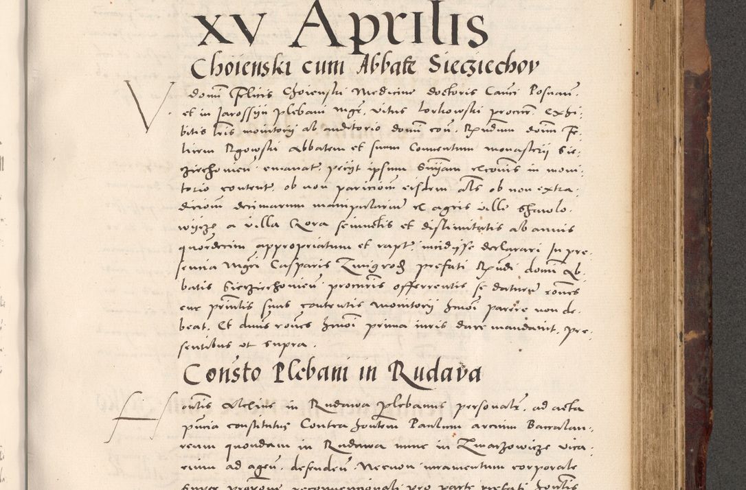 Zdjęcie nr 733 dla obiektu archiwalnego: Acta actorum causarum, sentenciarum tam diffinitivarum quam interloquutoriarum, decretorum, obligationum, quietationum et constitucionum procuratorum coram reverendo domino Bartholomeo Ganthkowski cancellario Gnesnensi, archidiacono et reverendissimi in Christo patris domini Andree Dei gratia episcopi Cracoviensis vicario in spiritualibus generali Cracoviensi ad annum Domini millesimum quingentesimum quingentesimum secundum, cuius indictio decima, pontificatus Julii pape tercii, annus tercius, foeliciter continuantur.