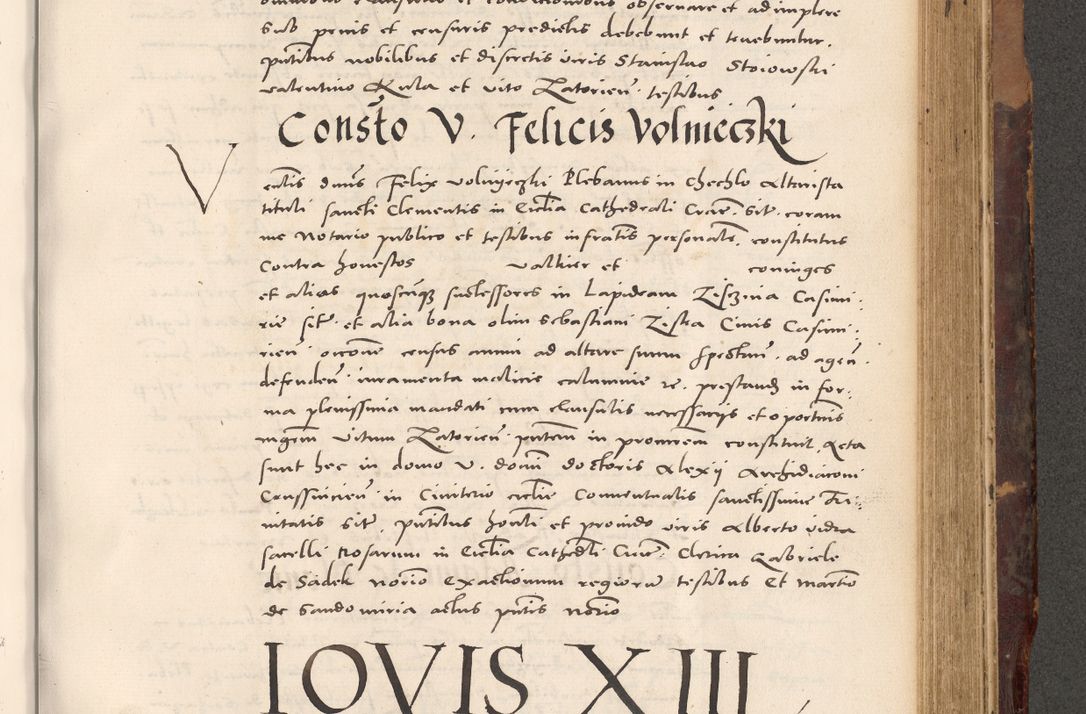 Zdjęcie nr 729 dla obiektu archiwalnego: Acta actorum causarum, sentenciarum tam diffinitivarum quam interloquutoriarum, decretorum, obligationum, quietationum et constitucionum procuratorum coram reverendo domino Bartholomeo Ganthkowski cancellario Gnesnensi, archidiacono et reverendissimi in Christo patris domini Andree Dei gratia episcopi Cracoviensis vicario in spiritualibus generali Cracoviensi ad annum Domini millesimum quingentesimum quingentesimum secundum, cuius indictio decima, pontificatus Julii pape tercii, annus tercius, foeliciter continuantur.