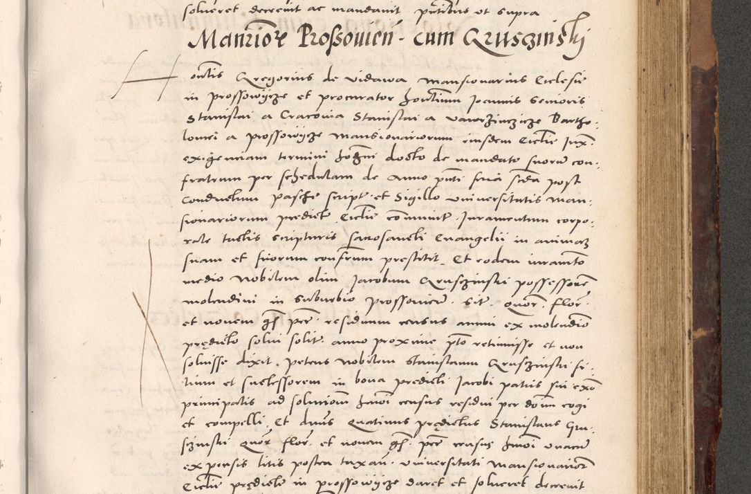 Zdjęcie nr 721 dla obiektu archiwalnego: Acta actorum causarum, sentenciarum tam diffinitivarum quam interloquutoriarum, decretorum, obligationum, quietationum et constitucionum procuratorum coram reverendo domino Bartholomeo Ganthkowski cancellario Gnesnensi, archidiacono et reverendissimi in Christo patris domini Andree Dei gratia episcopi Cracoviensis vicario in spiritualibus generali Cracoviensi ad annum Domini millesimum quingentesimum quingentesimum secundum, cuius indictio decima, pontificatus Julii pape tercii, annus tercius, foeliciter continuantur.