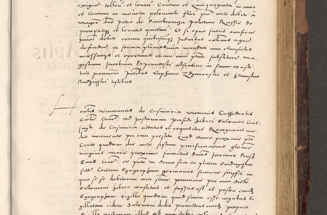 Zdjęcie nr 713 dla obiektu archiwalnego: Acta actorum causarum, sentenciarum tam diffinitivarum quam interloquutoriarum, decretorum, obligationum, quietationum et constitucionum procuratorum coram reverendo domino Bartholomeo Ganthkowski cancellario Gnesnensi, archidiacono et reverendissimi in Christo patris domini Andree Dei gratia episcopi Cracoviensis vicario in spiritualibus generali Cracoviensi ad annum Domini millesimum quingentesimum quingentesimum secundum, cuius indictio decima, pontificatus Julii pape tercii, annus tercius, foeliciter continuantur.